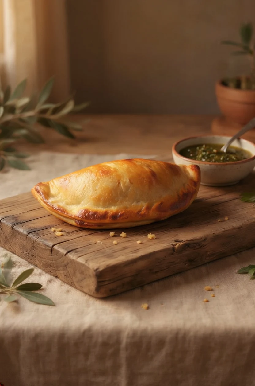 Imagen ilustrativa de una empanada dorada